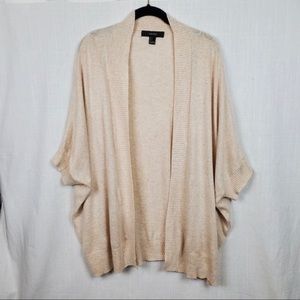 Cream Dolman Sleeve Open Cardigan